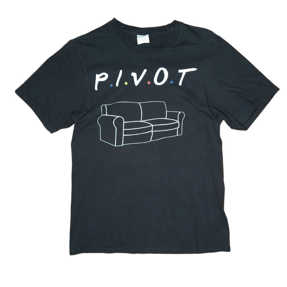 Friends PIVOT Couch Black T-shirt size Small Unisex